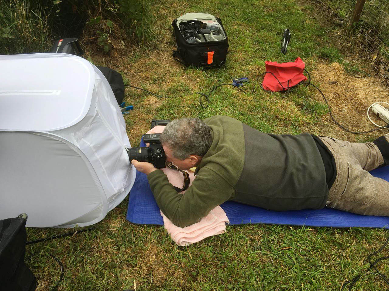 Joel Sartore at work